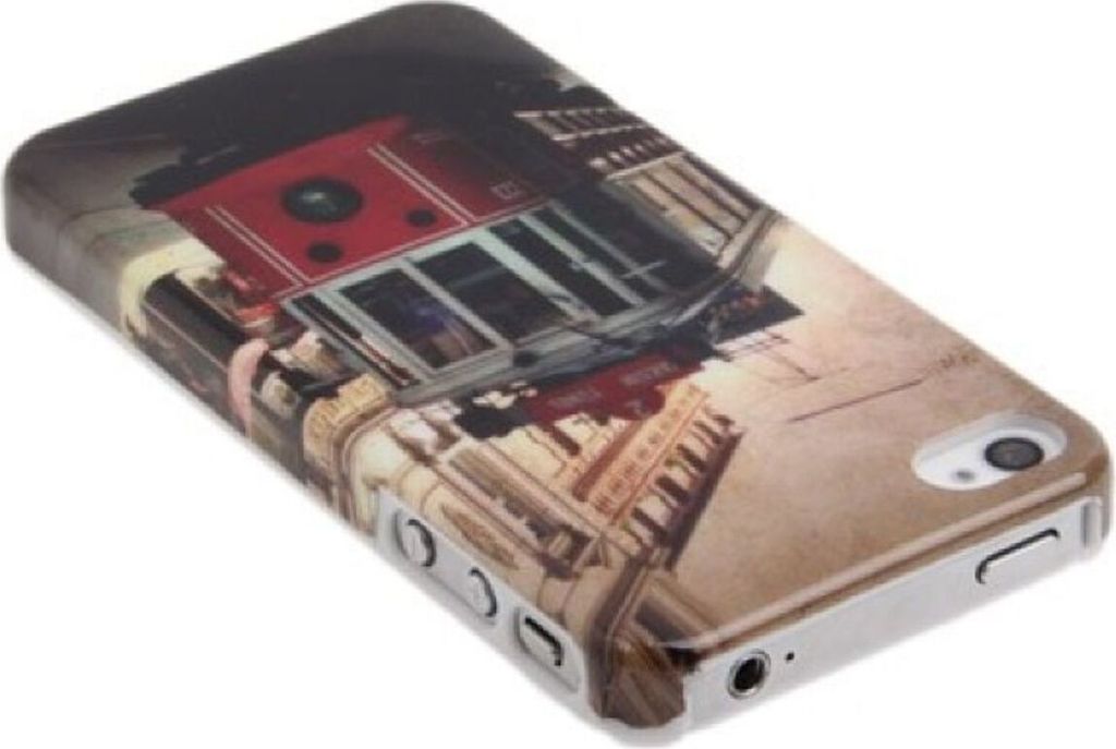 Schutzhülle Hard Case Hülle für Handy iPhone 4 / 4s Straßenbahn