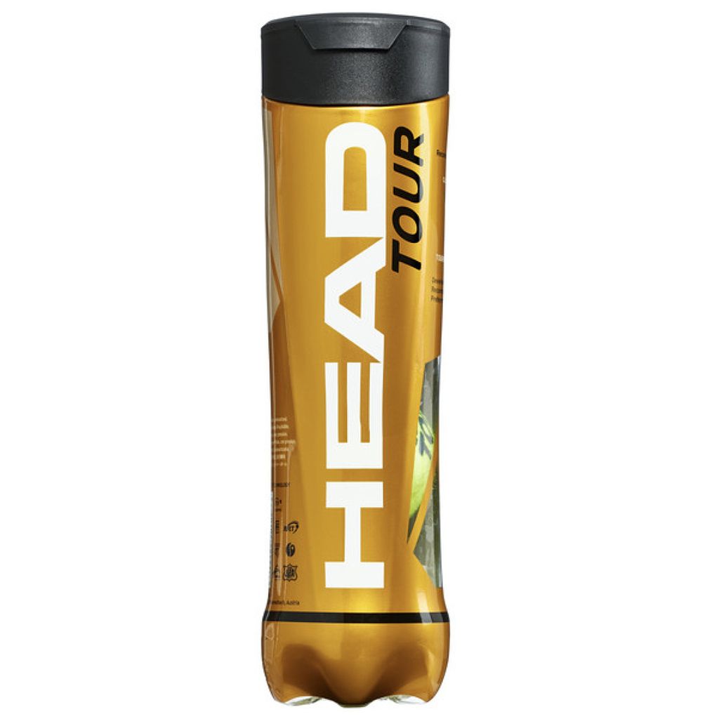 Head Tennisbälle Tour - 4 Stück in Röhre - langlebig und Produktbild 