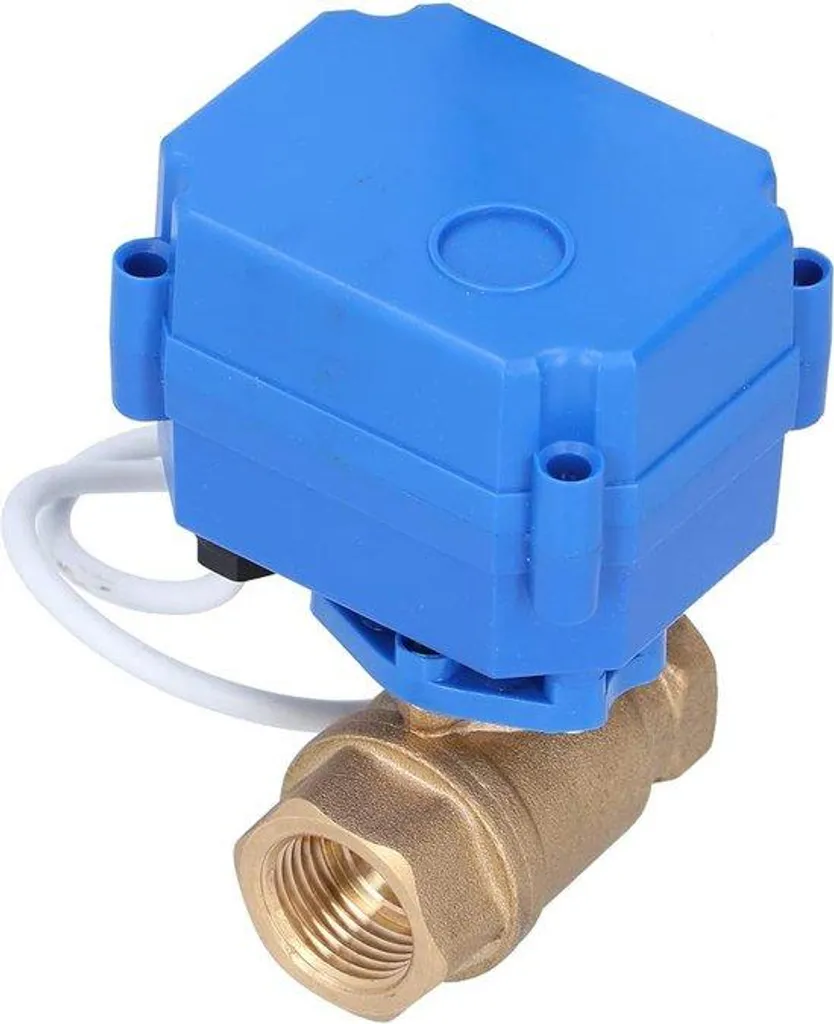 Vanne motorisée 3/4 pouce DN20 Laiton 12V pour automatisation de l'eau