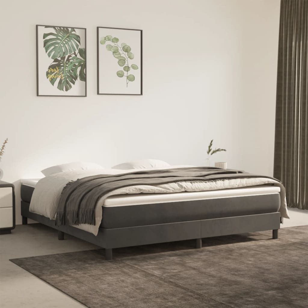 "2026 Promotion" Taschenfederkernmatratze Dunkelgrau 160x220x20 cm Samt - Sonstige Matratzen CC24845