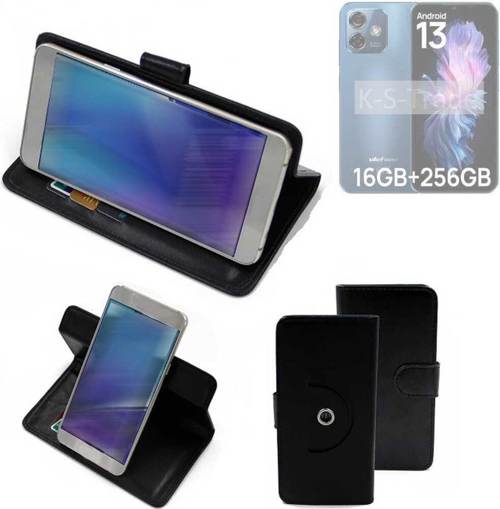 K-S-Trade Case Schutzhülle Handyhülle kompatibel mit Ulefone Note 16 Pro Flipcase Smartphone Cover Handy Schutz Tasche Klapphülle Walletcase