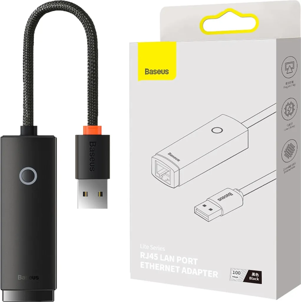 Baseus Lite Adattatore Rete USB | Connessione LAN per Università