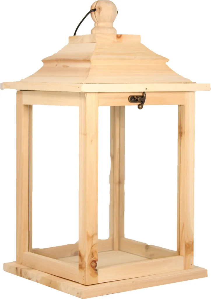 FADEDA Lanterna Legno 40cm | Presepe Artigianale Senza Luci