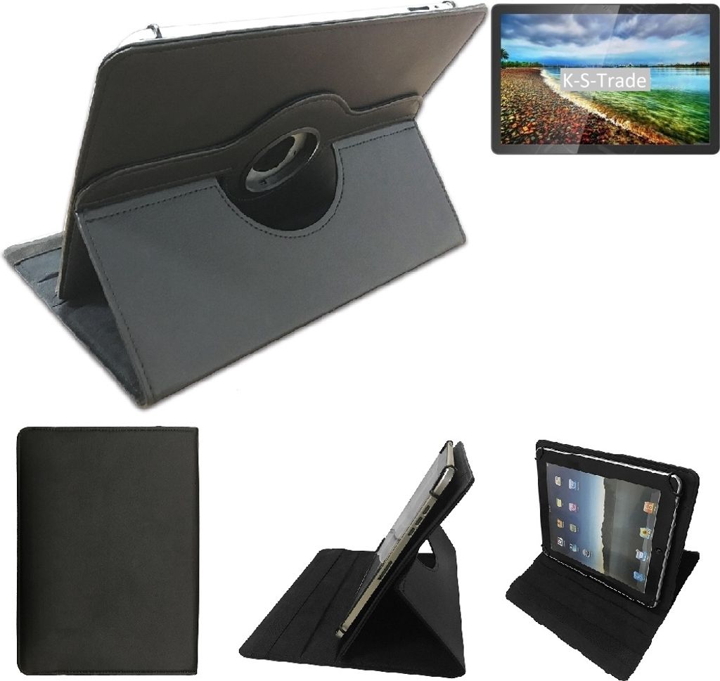 High quality kompatibel mit Blackview Tab 12 Schutz Hülle 360° Tablet Case Schutzhülle Flip Cover schwarz. Tablet Hülle drehbar Standfunktion