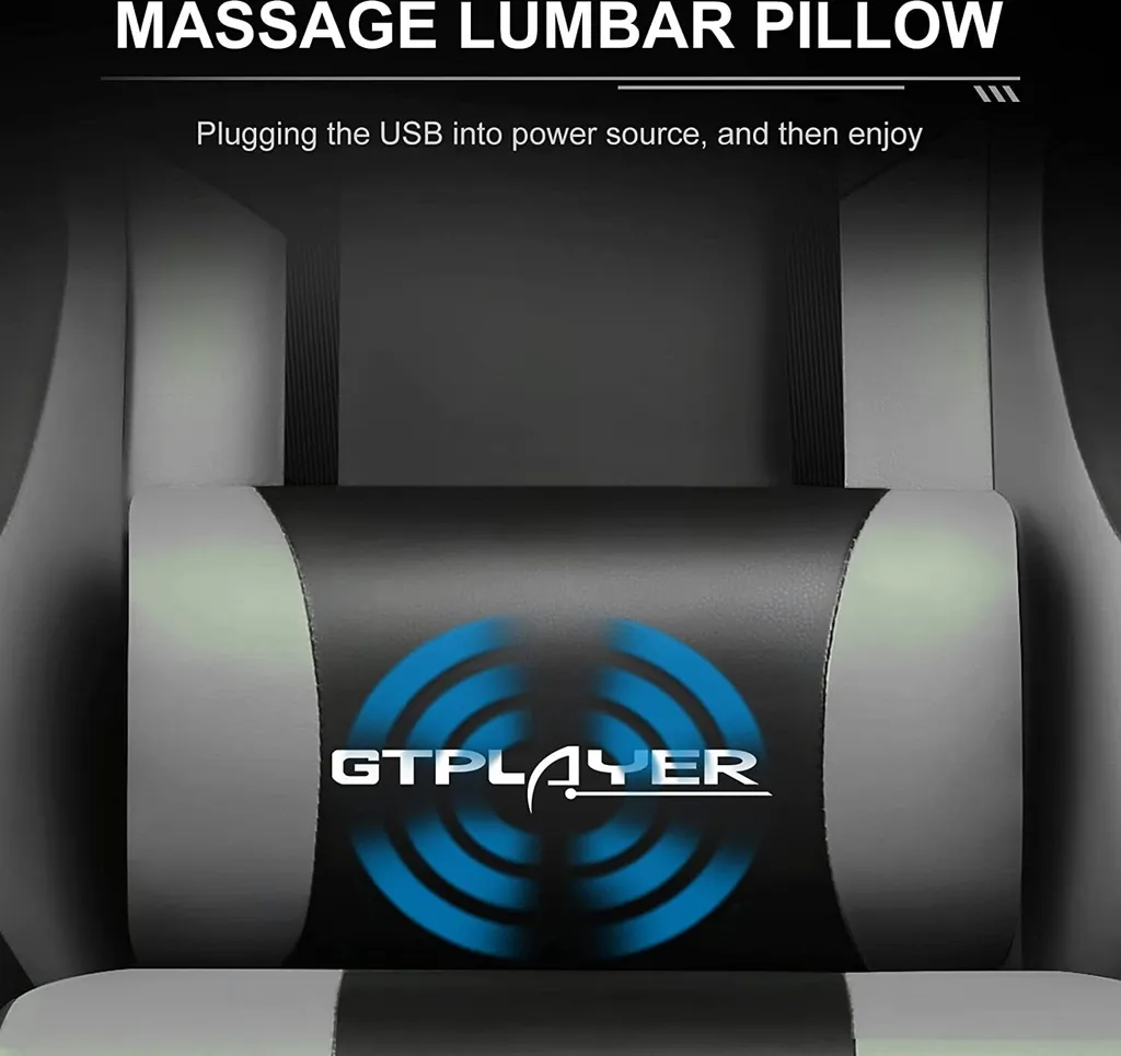 Sedia da Gioco GTPLAYER con Massaggio e Poggiapiedi: Ergonomia e Comfort