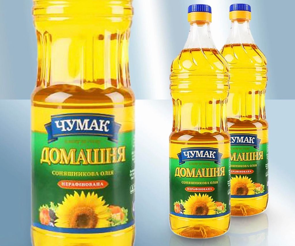 Chumak Sonnenblumenöl „Domashne“ – 900ml – nicht raffiniert Produktbild 