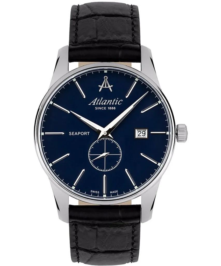 Montre Atlantic Homme Noire : Alliez Précision Suisse et Style Durable
