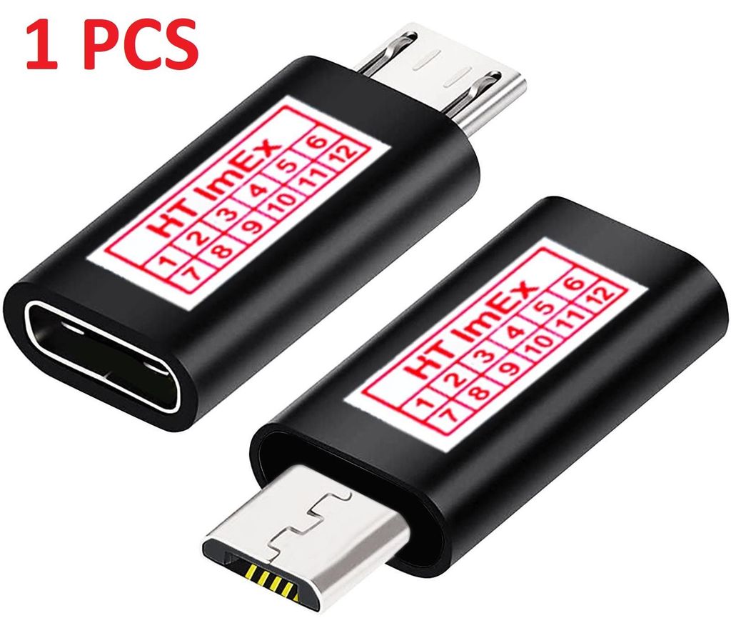Adapter Micro USB auf USB C Typ-C Buchse wandelt USB Typ B Produktbild 