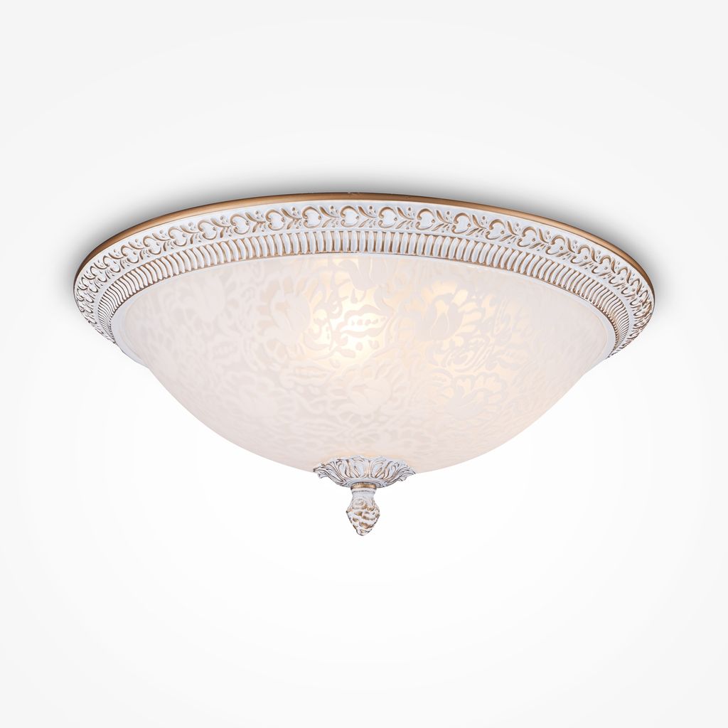 Maytoni Moderne Deckenleuchte Pascal 3xE27 excl. in Weiß Produktbild 