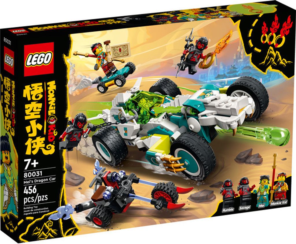 LEGO Monkie Kid Mei’s Dragon Car, Bausatz, 7 Jahr(e), Kunststoff, 456 Stück(e), 665 g