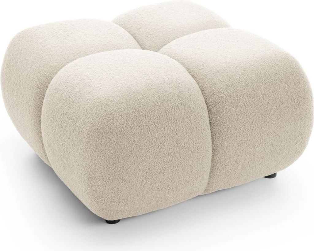 Polsterhocker SELKIR – Winterbeige Produktbild 
