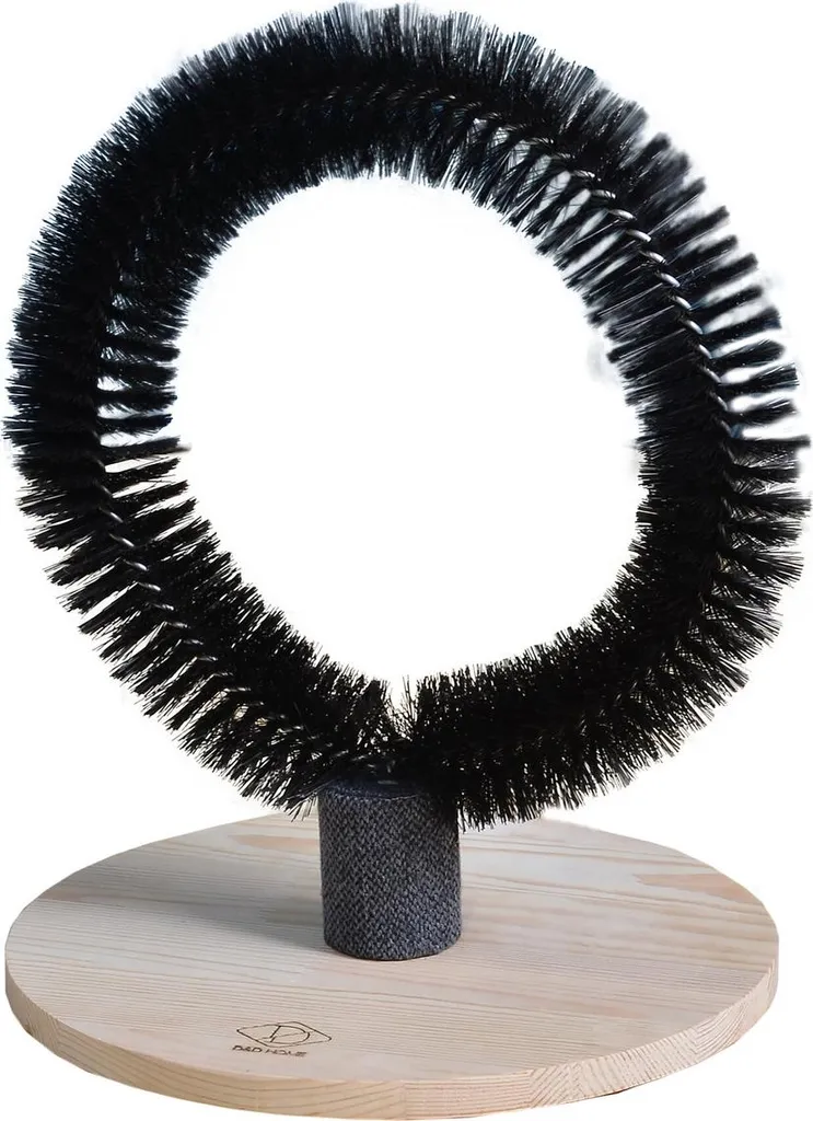 Brosse de massage cuir chevelu Mila noire pour stimuler la pousse cheveux
