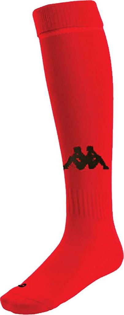 Kappa Penao Stutzenstrumpf - Rot / Schwarz | Größe: 31-34