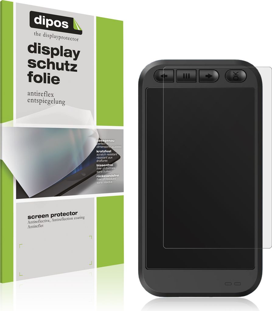 2x Schutzfolie für Miofive S1 Dashcam matt Displayschutzfolie Folie Display Schutz dipos