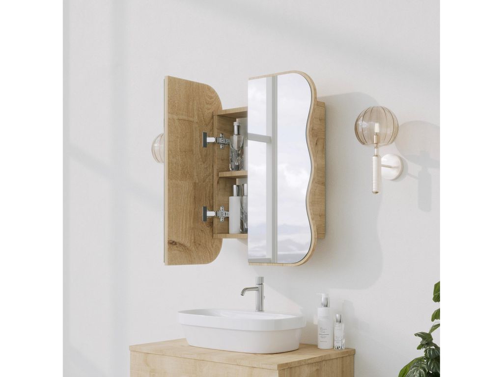 Skye Decor, Day Dream - Oak, Badezimmerschrank, Eiche, 12 x Produktbild 6