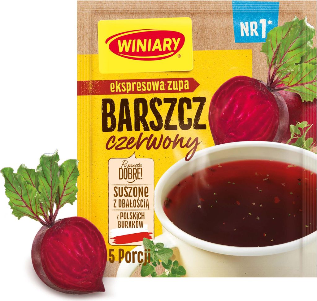 Suppe Winiary | Barszcz Czerwony | Instant, rote Bete, Produktbild 