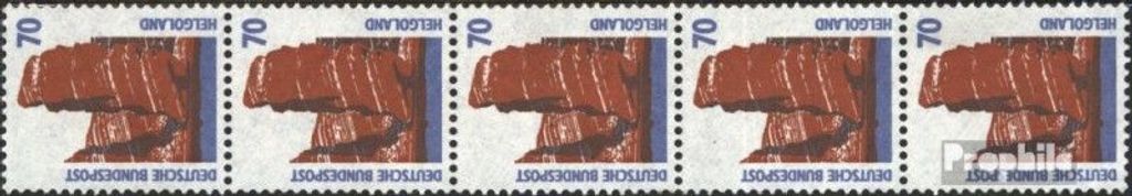 Briefmarken BRD (BR.Deutschland) 1990 Mi 1469RI Fünferstreifen postfrisch Sehenswürdigkeiten