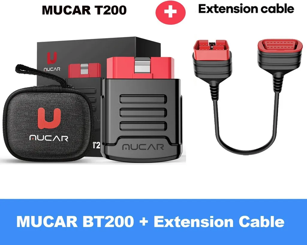 Scanner OBD2 Bluetooth BT200 avec câble pour diagnostic auto complet