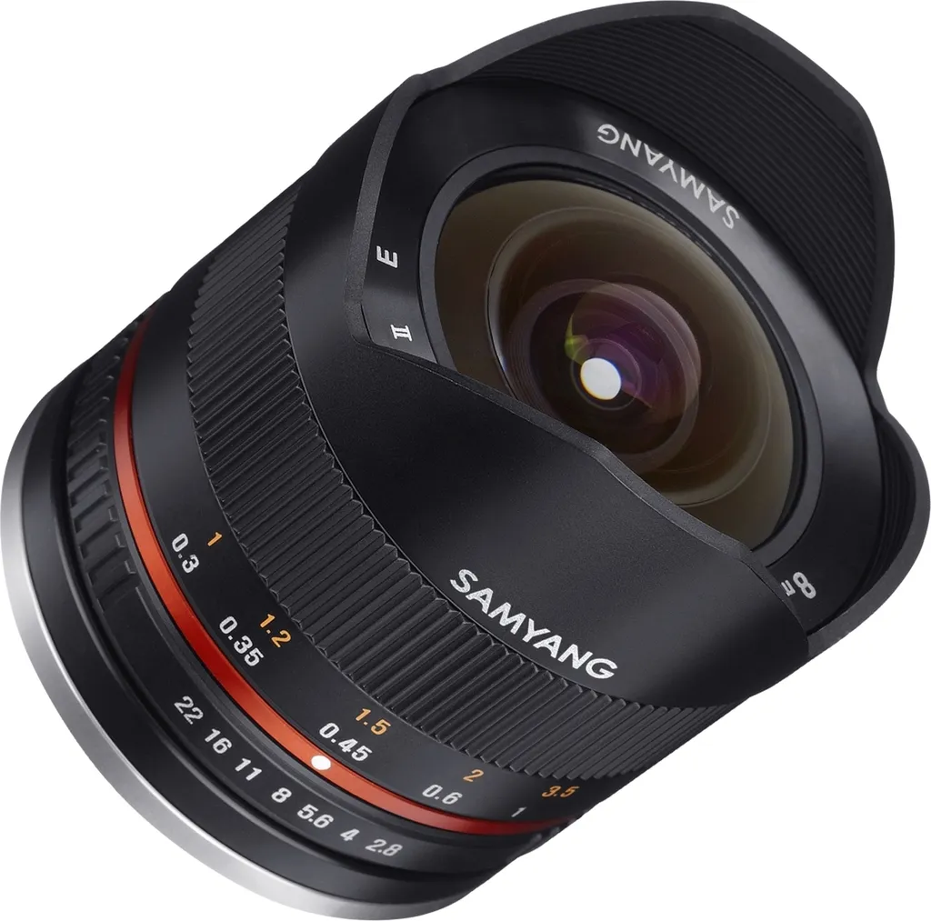 Objectif 8mm f/2.8 Samyang Fisheye pour Photo de Paysage et Architecture