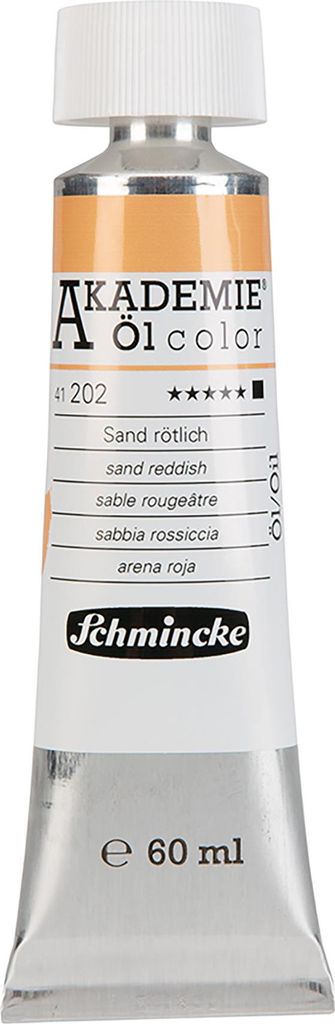 Schmincke 60ml AKADEMIE Öl color Sand rötlich Öl 41 202 011 Produktbild 