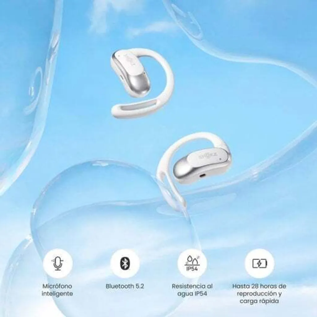 Écouteurs Bluetooth OpenFit Air Blanc idéaux pour le télétravail - 11