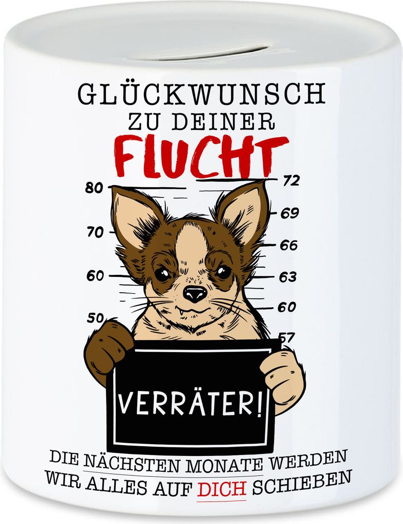 Glückwunsch Zu Deiner Flucht Verräter Spardose Job Chef Produktbild 