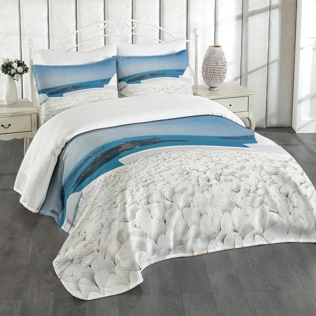 Set Letto Matrimoniale ABAKUHAUS Santorini 264x220cm con Federe