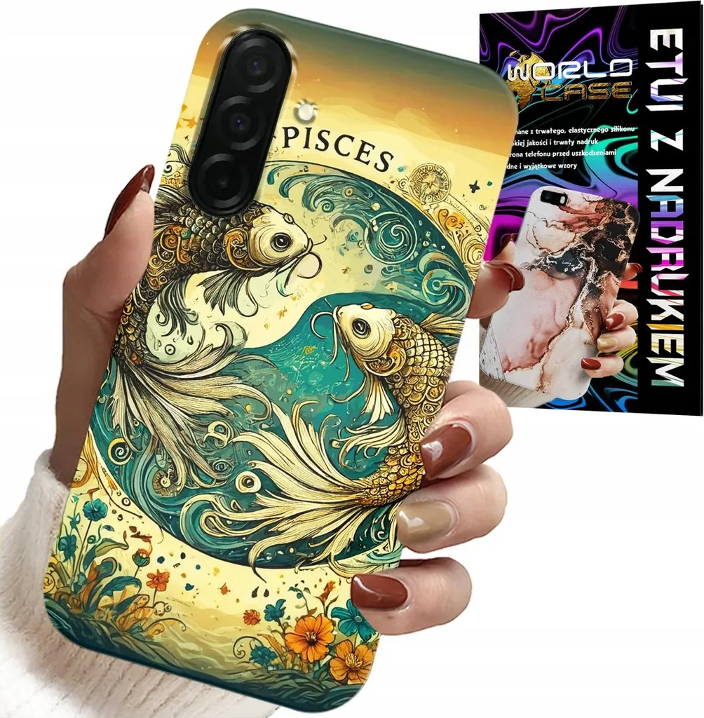 Cover Astronomica Samsung A56 5G Pesci - Custodia Segno Zodiacale