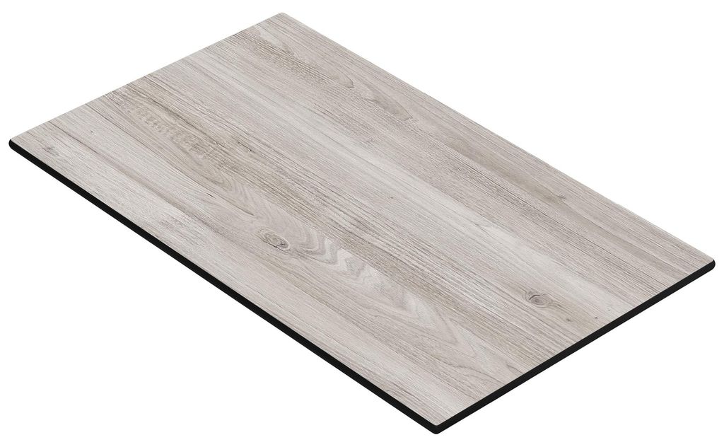 COMPACT | Gastro HPL Tischplatte | B:T 120 x 70 cm | Eiche-Weiß | Rechteckig | Gastro HPL Tischplatte