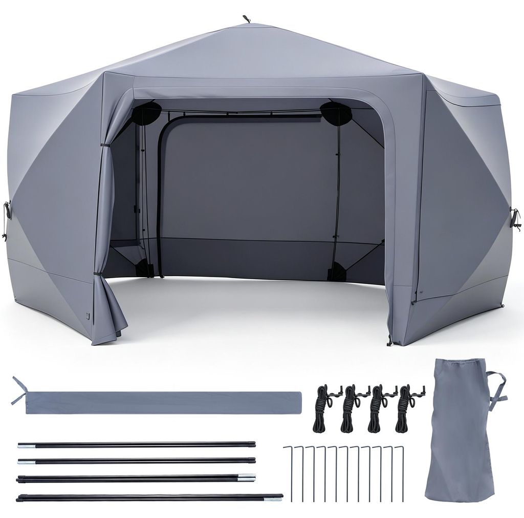 COSTWAY, pop-up pavilón, 427x427 cm, pavilón pro 10-12 Obrázek produktu 