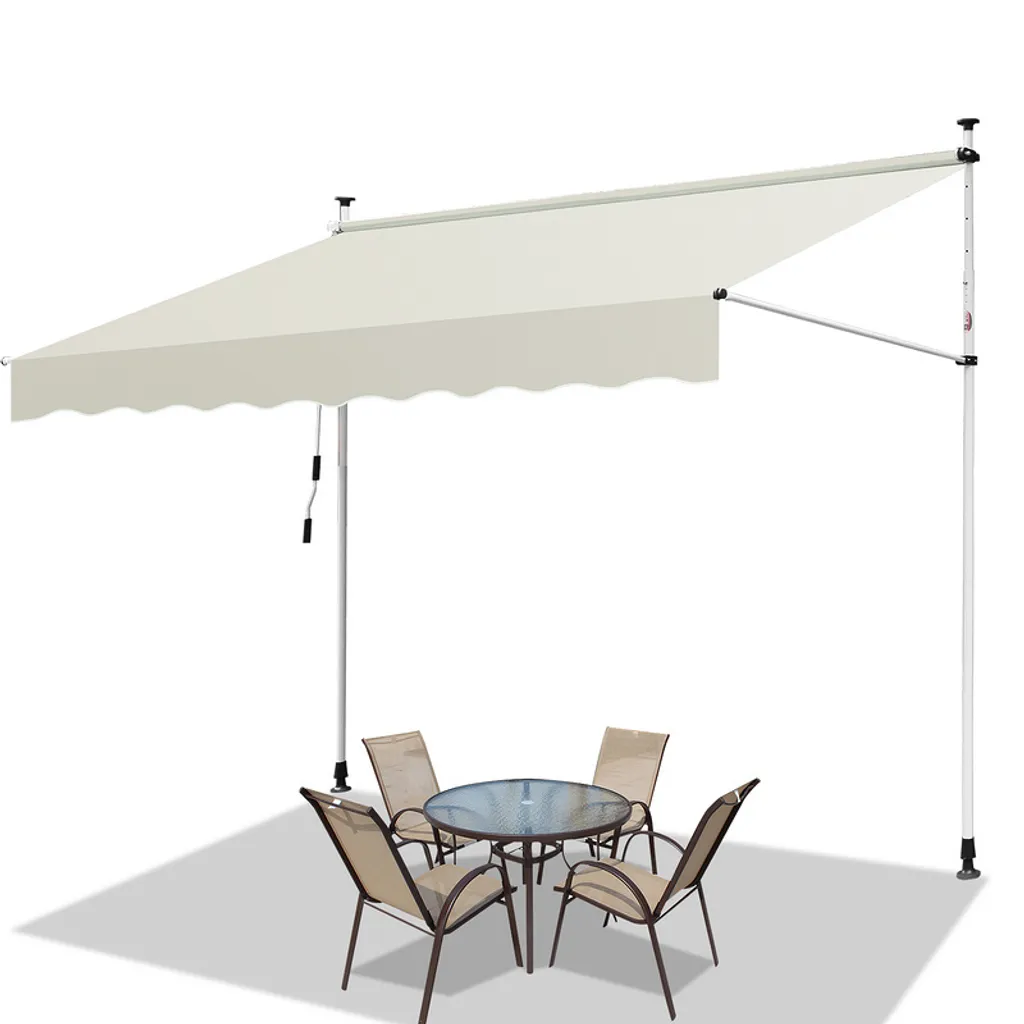 Tenda da Sole Jopassy 3 metri Crema | Montaggio Facile No Trapano