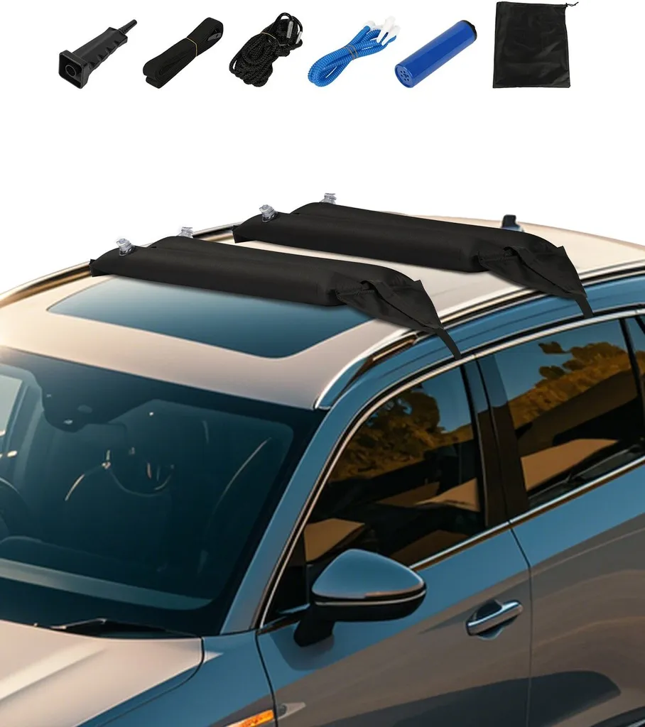 Porte-kayak gonflable pour voiture - Solution de portage 40kg rapide