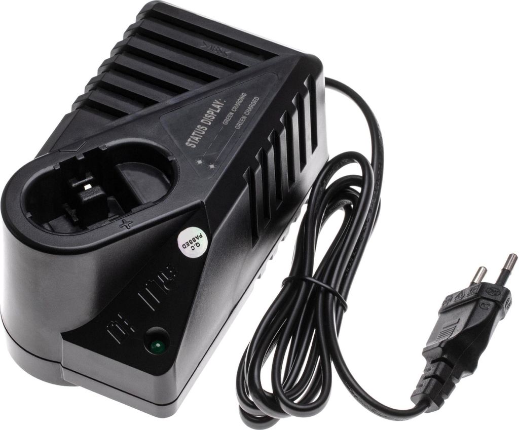 vhbw Ladegerät kompatibel mit Bosch BPT1004, BTP1005, BST021, BH-974L, BST020, CSD 14, BH-974N, BST019, GDR 4 V Werkzeug Akkus, 120 W, 31,8 V
