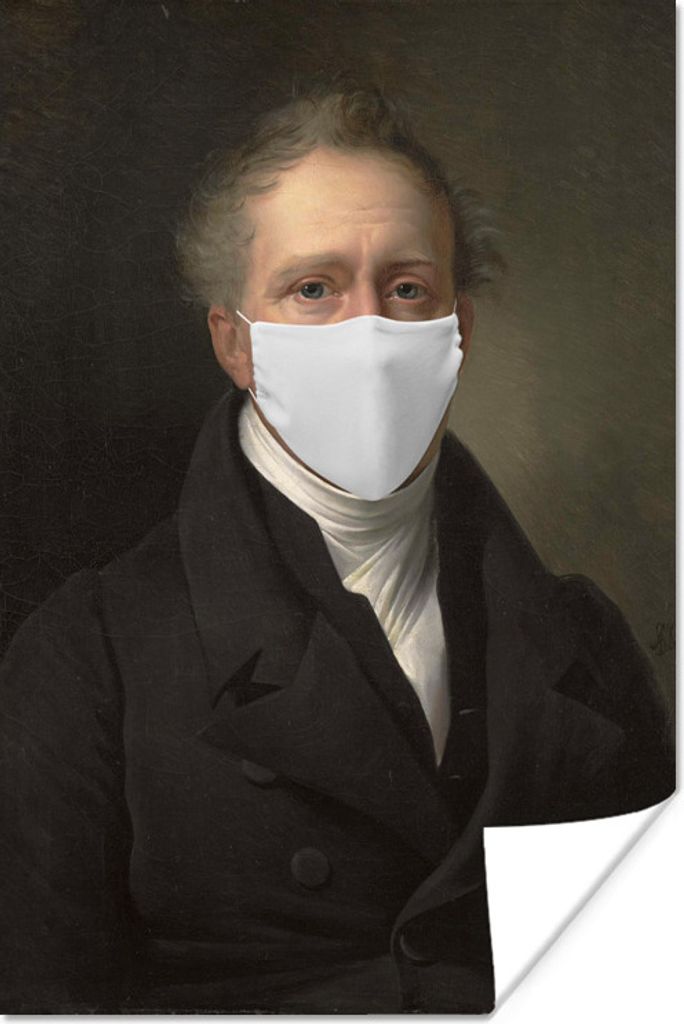 MuchoWow Poster Daniel Francis Schas - Dubois Drahonet - Mundkapsel 80x120 cm - Papierdruck