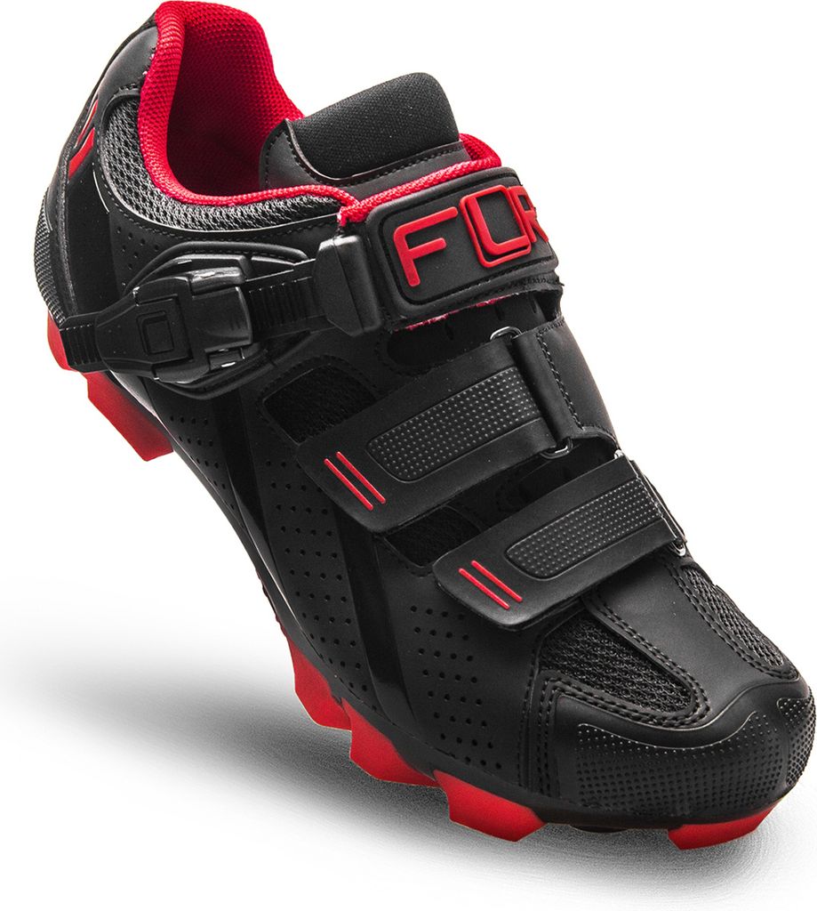 FLR Fahrradschuhe - F65 - Schwarz/Rot 36