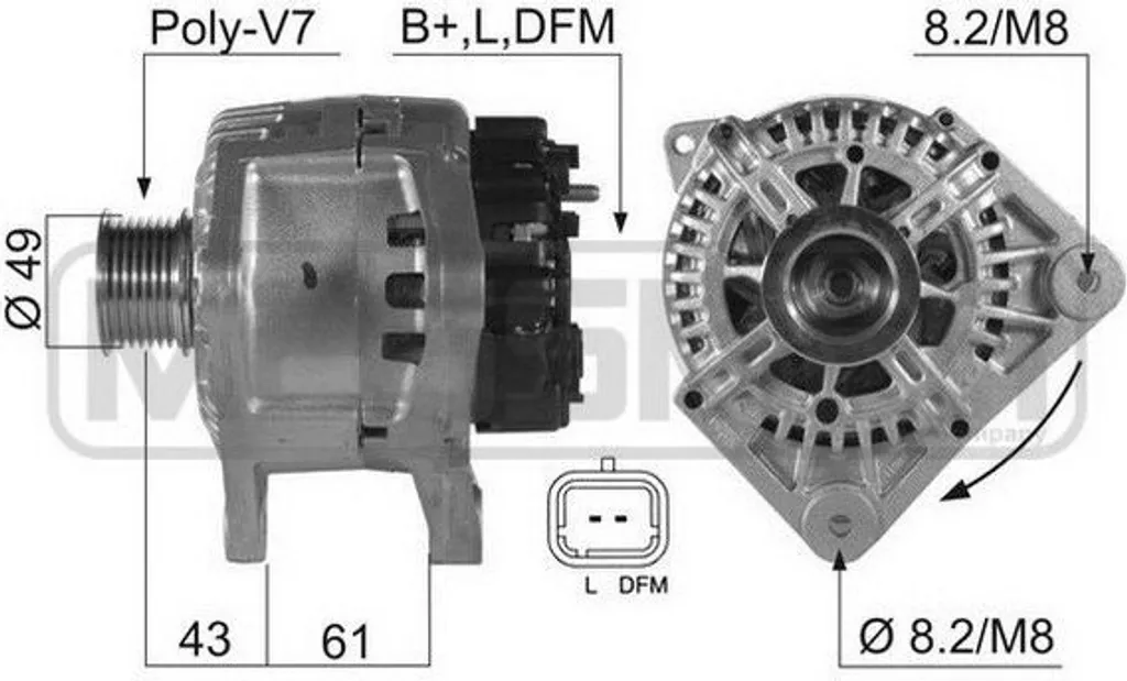 Remplacer alternateur Renault Megane 2 et Laguna 2 - Pièce ERA 210472A