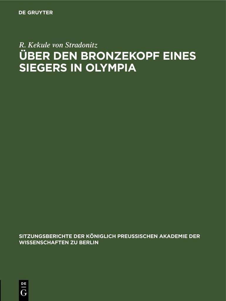 Über den Bronzekopf eines Siegers in Olympia