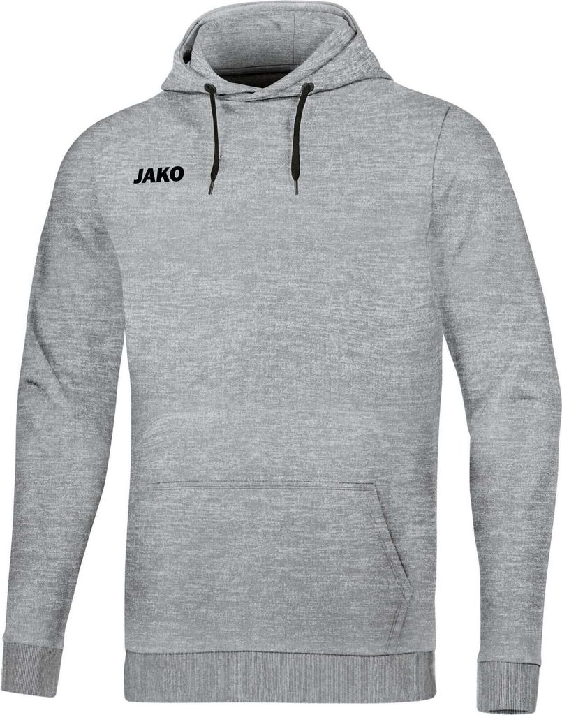 Jako Base Kapuzensweat Herren - Hellgrau Meliert