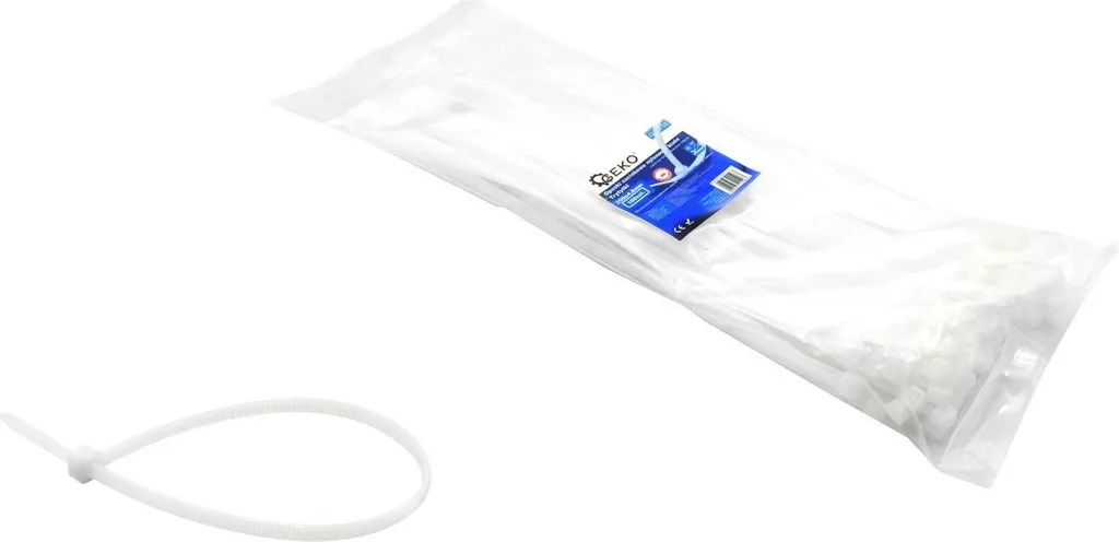 Fascette 3,6x380mm Bianco 100pz 12451 | Nylon 6.6 Professionale