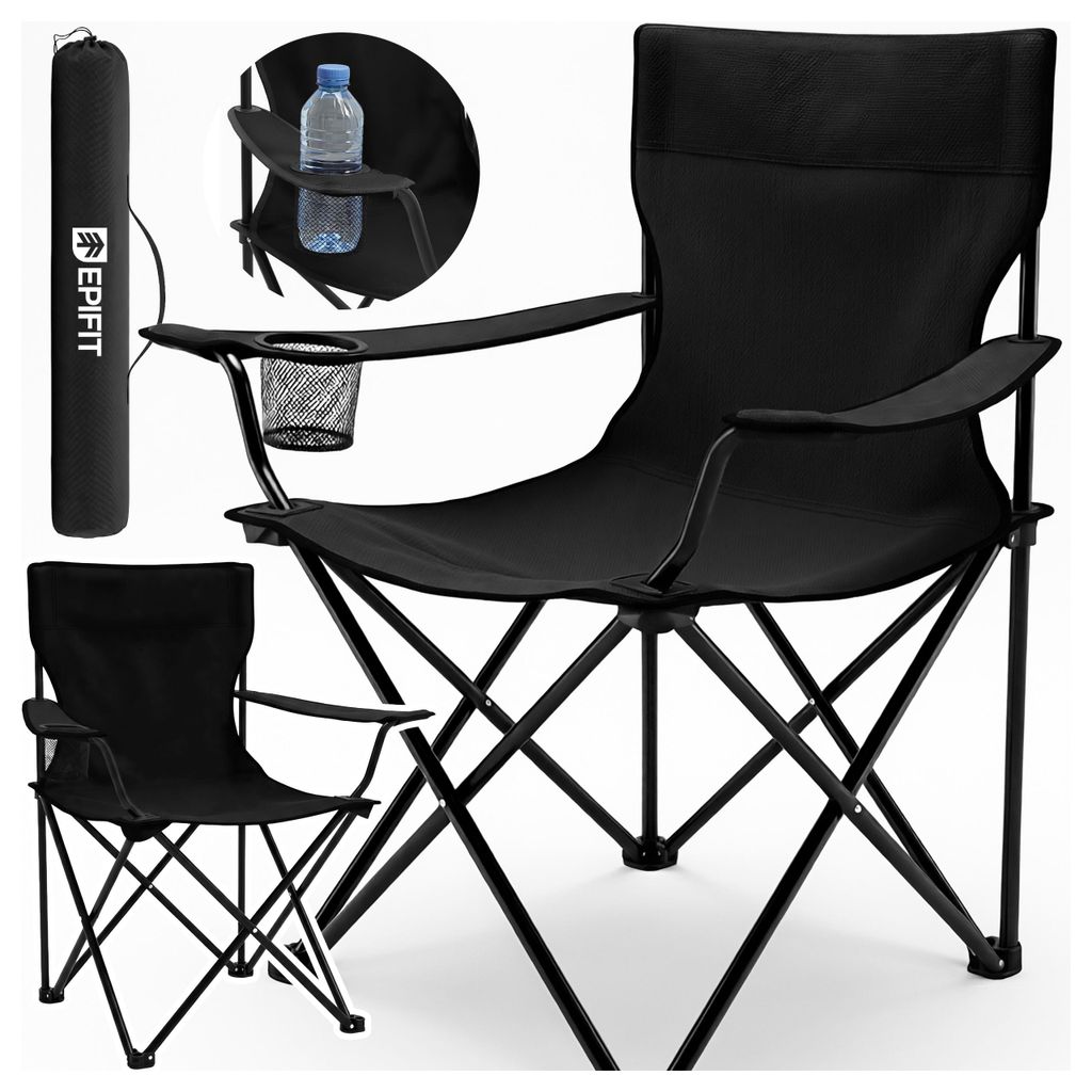 Chaise de camping pliante, légère, jusqu'à 120 kg, avec Image du produit 