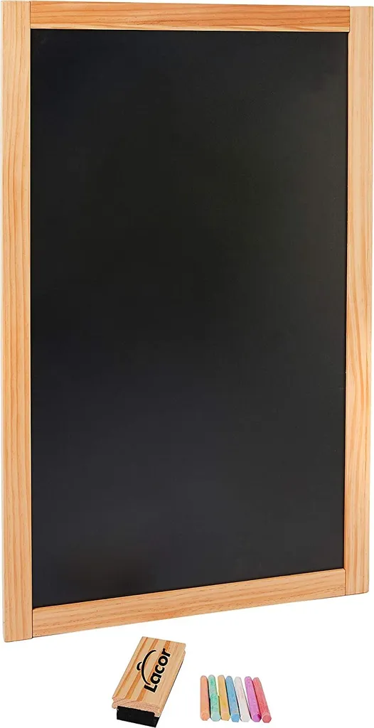 Tableau Ardoise Menu 50 x 80 cm Lacor Noir pour Cuisine et Restaurant