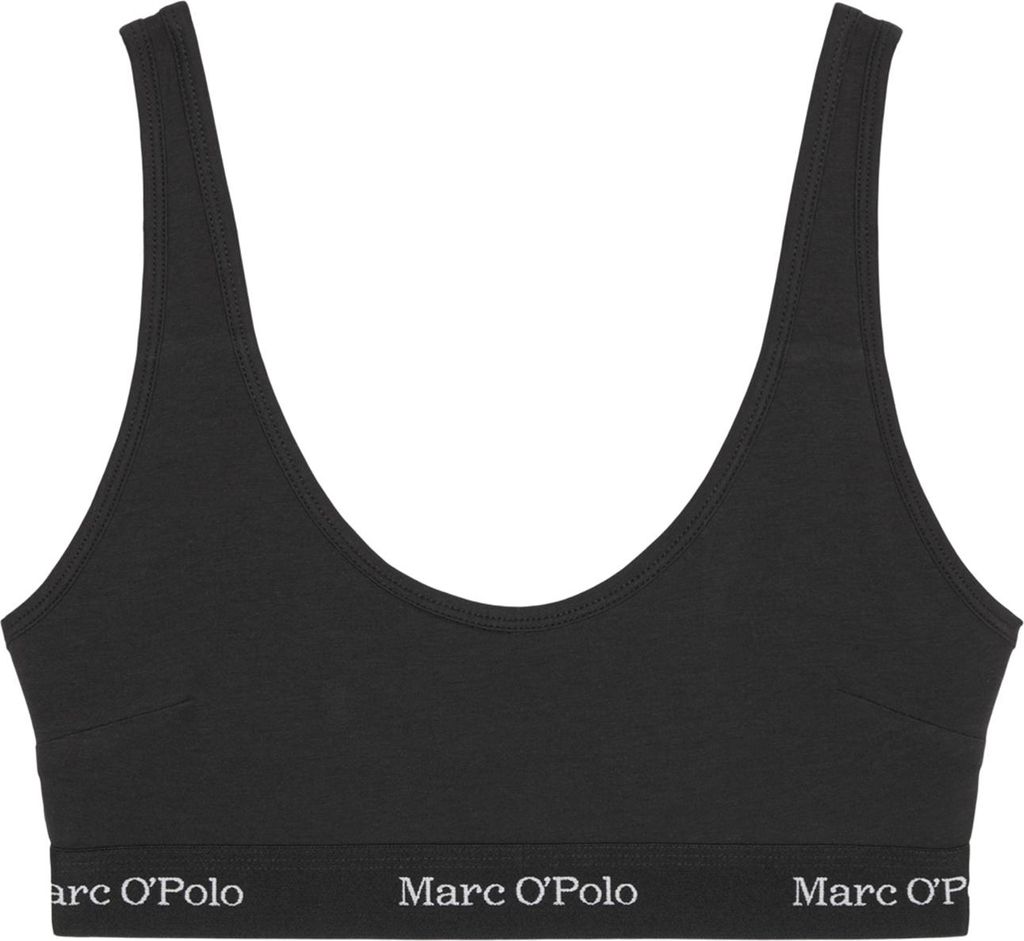 Marc O ́Polo Damen Bralette Essentials - Schwarz - Größe XL