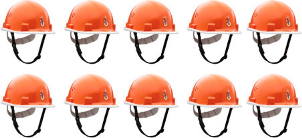 10x Jugendfeuerwehr-Helm mit Kinnriemen DJF