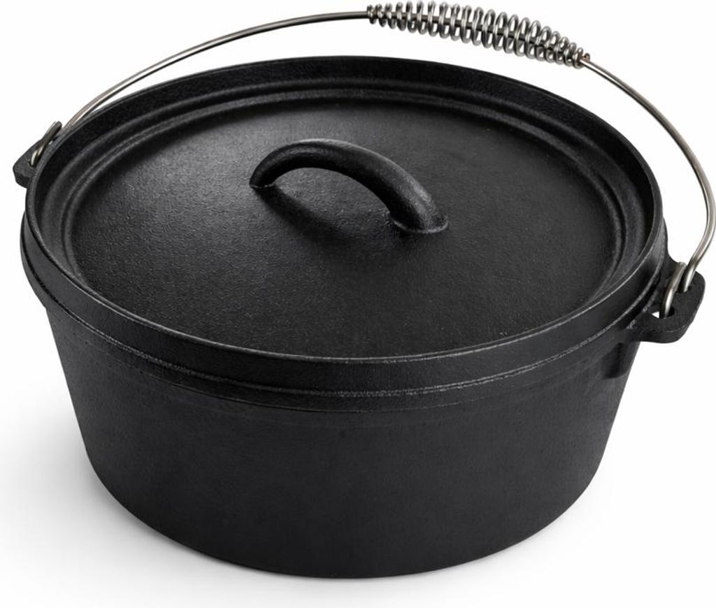 PATTON Dutch Oven aus Gusseisen für Grill & Kamado - Ø 24 cm