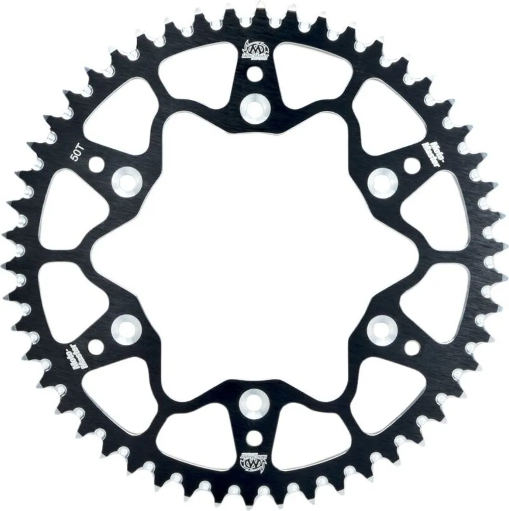 Couronne Arrière Moto-Master 48 Dents Pas 520 Noire en Acier Renforcé
