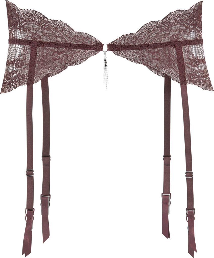 LASCANA Strapsgürtel weinrot Größe 40/42