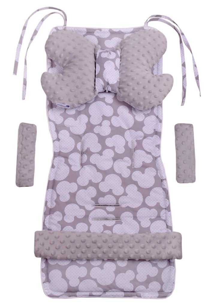 Sitzauflage Kinderwagen, Sitzeinglage, Spielbogen, Baumwolle, Miki