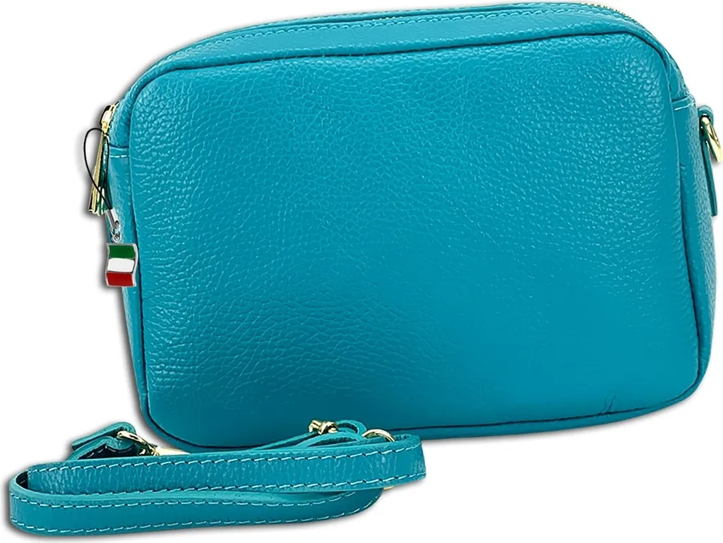 Borsa Donna Florence Turchese OTF809T in Pelle: Stile Urban Chic