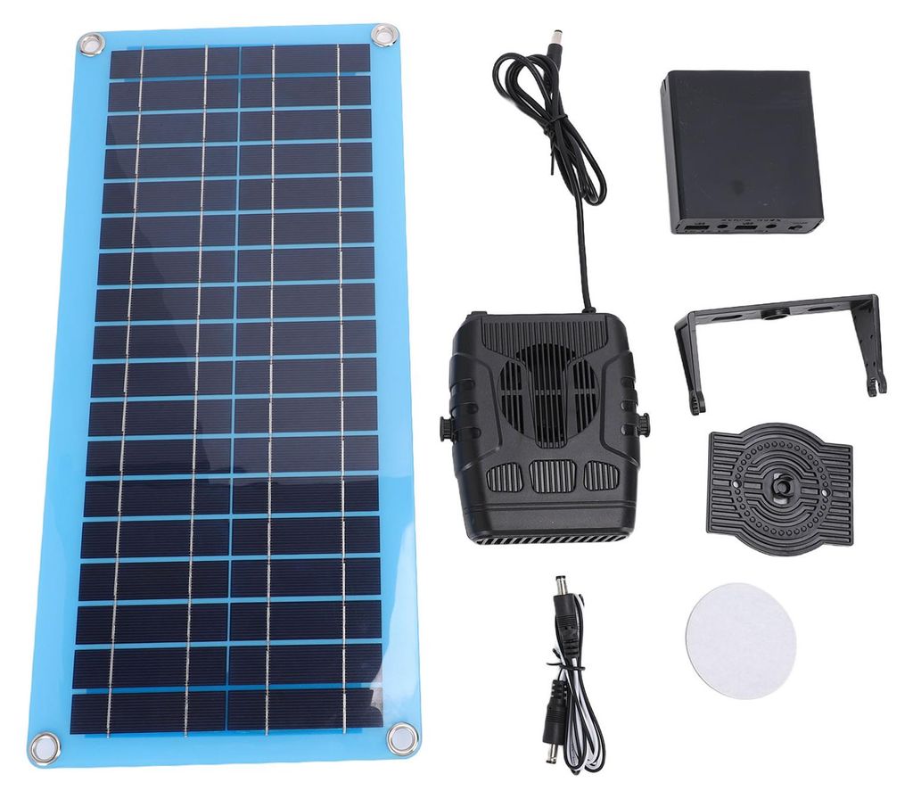 Solarheizung mit monokristallinem Panel, 30 W, verstellbar, Produktbild 