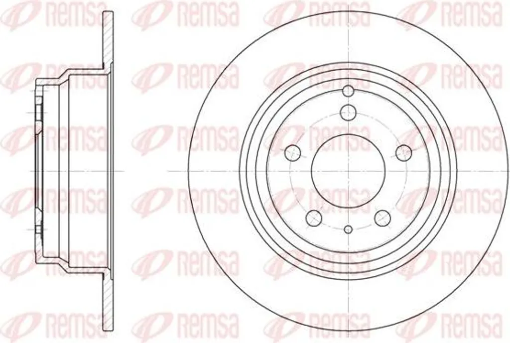 Disque de frein avant pour Peugeot 206 et Volvo S70 - Qualité REMSA